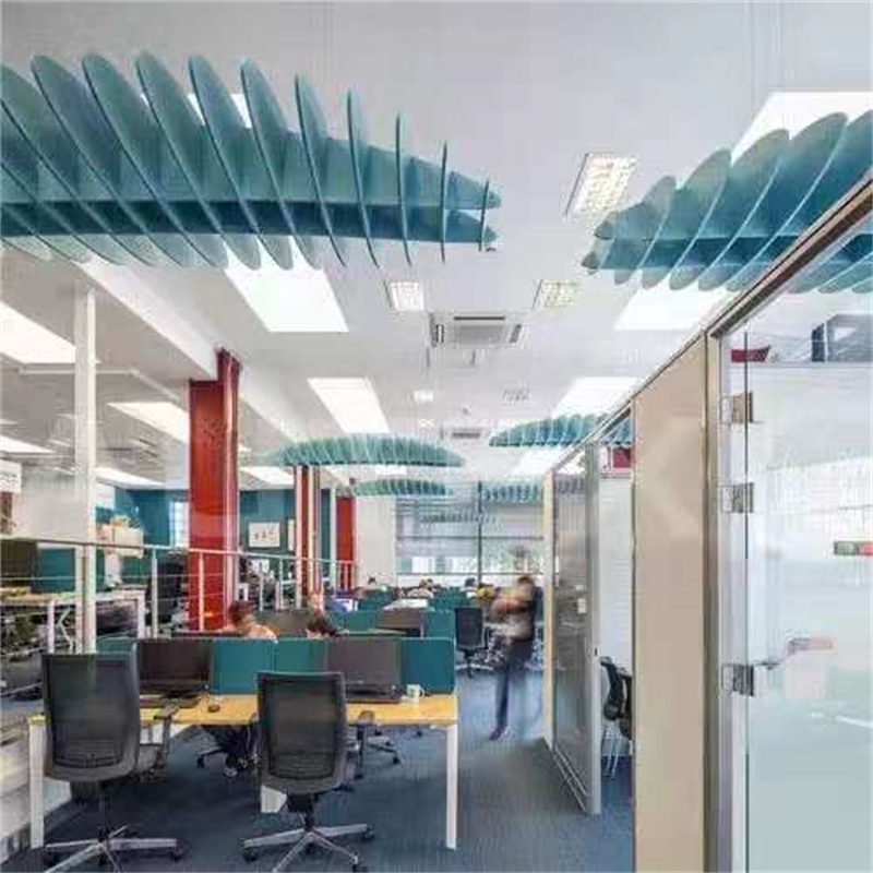 Felt wall panels and ceiling sound-absorbing panels